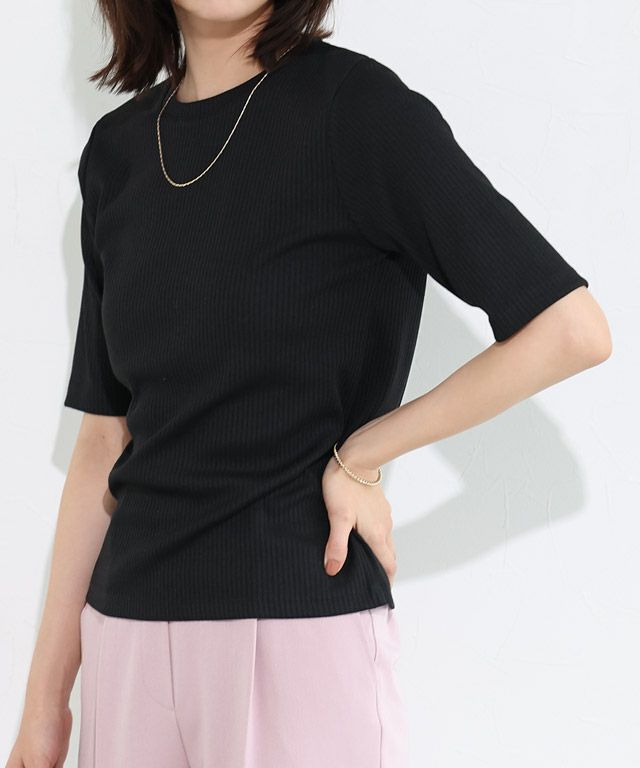 167cm / ブラック / 五分袖 / M