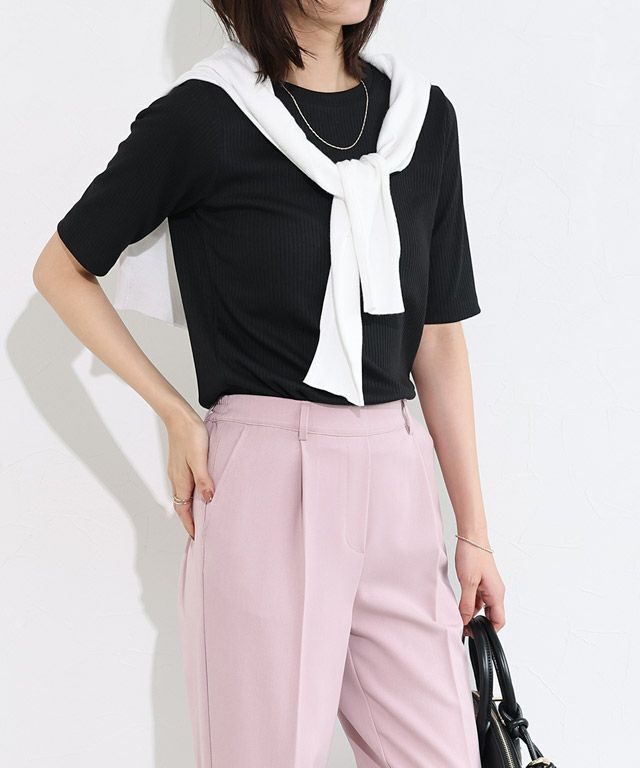 167cm / ブラック / 五分袖 / M