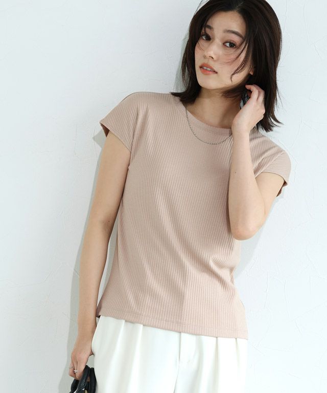 167cm / ベージュ / フレンチスリーブ / M