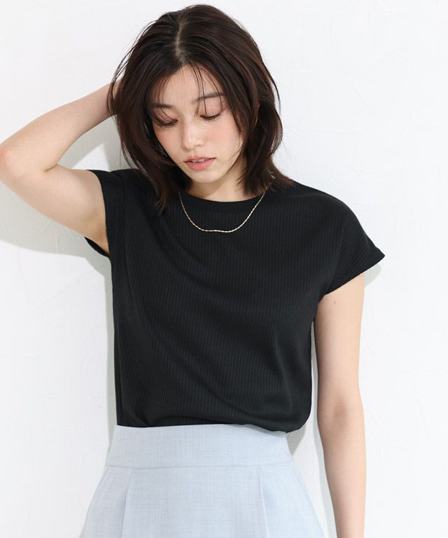 167cm / ブラック / フレンチスリーブ / M