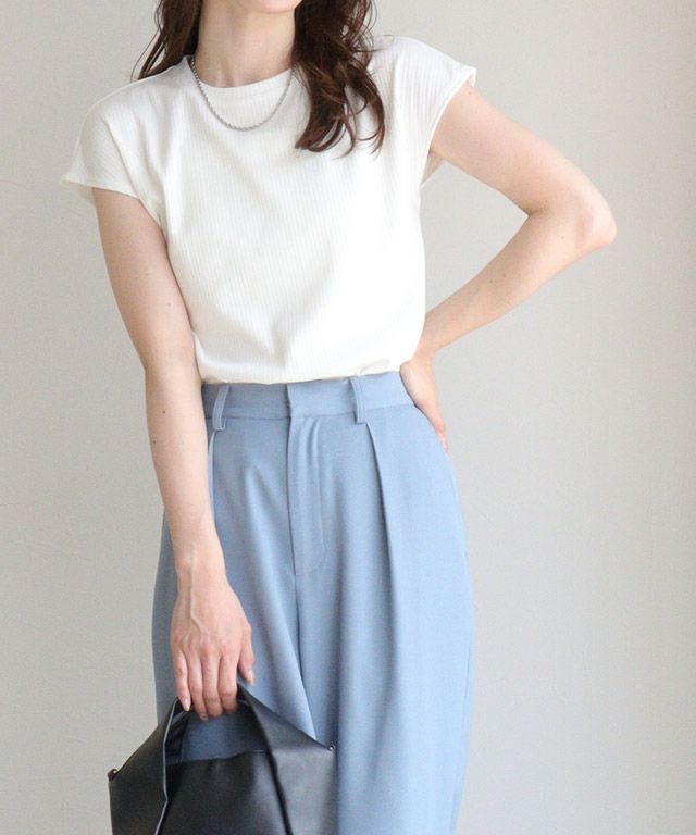 163cm / オフホワイト / フレンチスリーブ / M