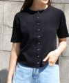 メタルボタンニットカーディガン