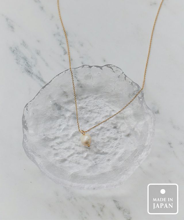 淡水パールシンプルネックレス