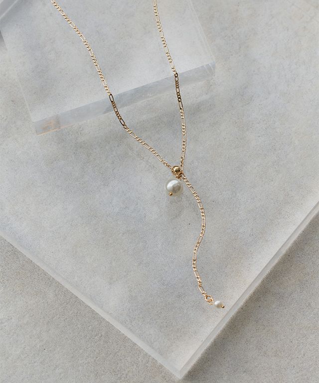 パールスライダーネックレス