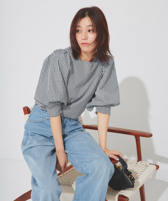 167cm / チェック / ブラック / M