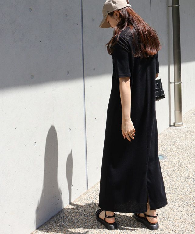 157cm / ブラック / 五分袖 / M