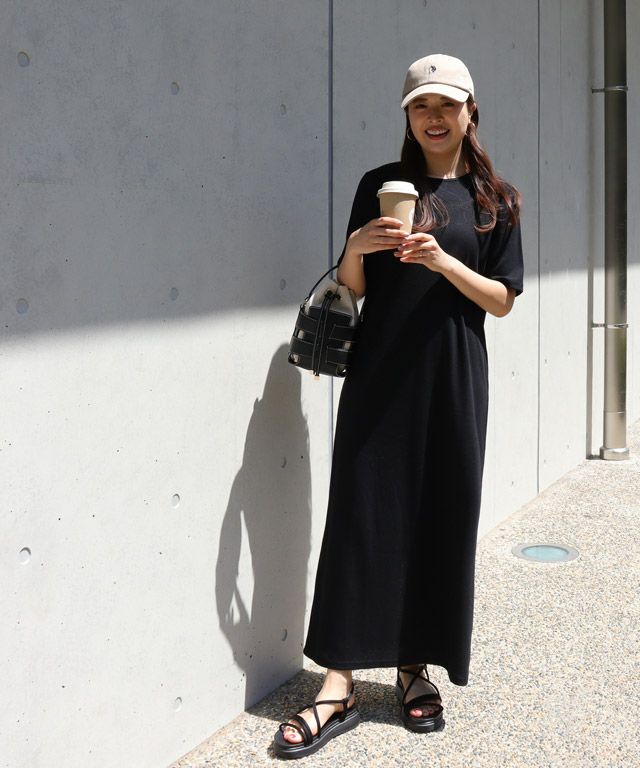 157cm / ブラック / 五分袖 / M