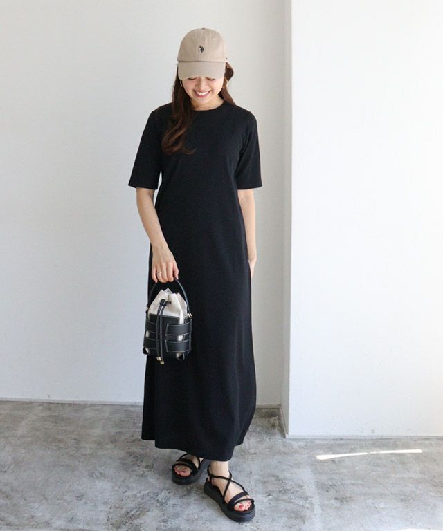 157cm / ブラック / 五分袖 / M