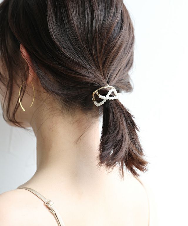 パールシャンデリアヘアーカフ