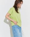 166cm / ライム / ボートネック / M