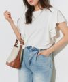 接触冷感ラッフルTシャツ
