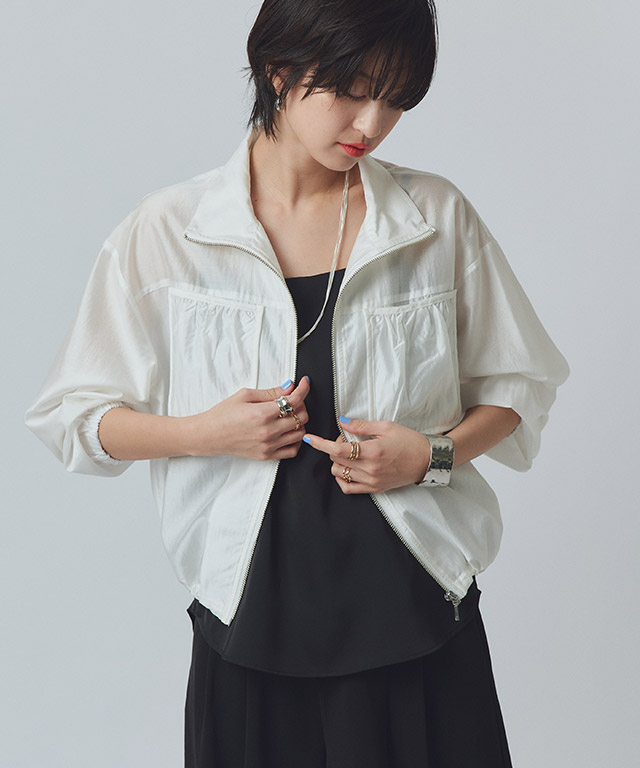 [RASW]ハイネックジップシャツブルゾン