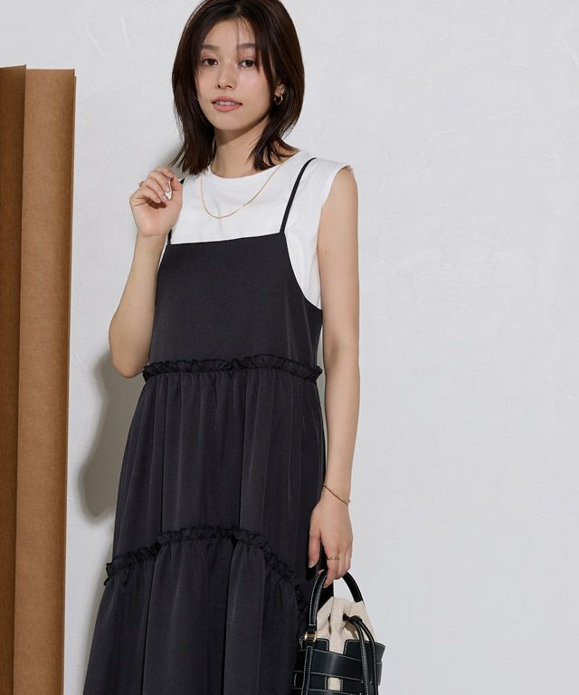 167cm / ブラック×オフホワイト / M