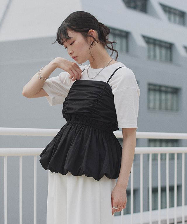 163cm / ストライプ/チャコール / M