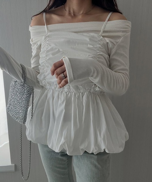 163cm / ドット/ブラック / M