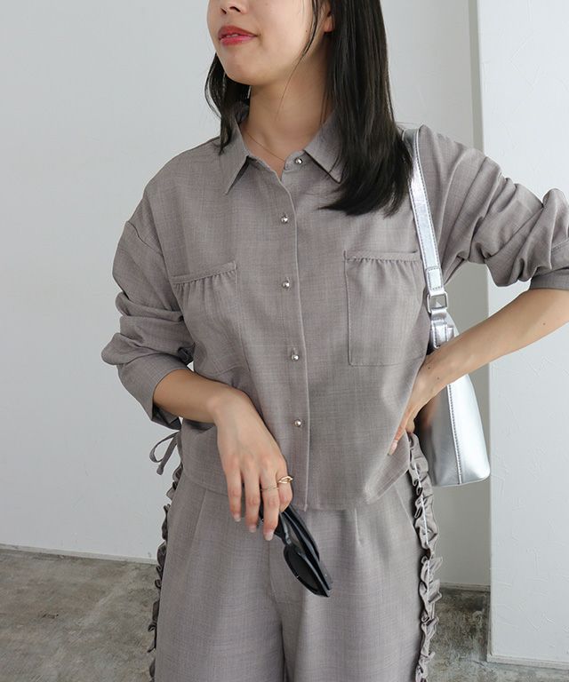 150cm / 杢グレージュ / M