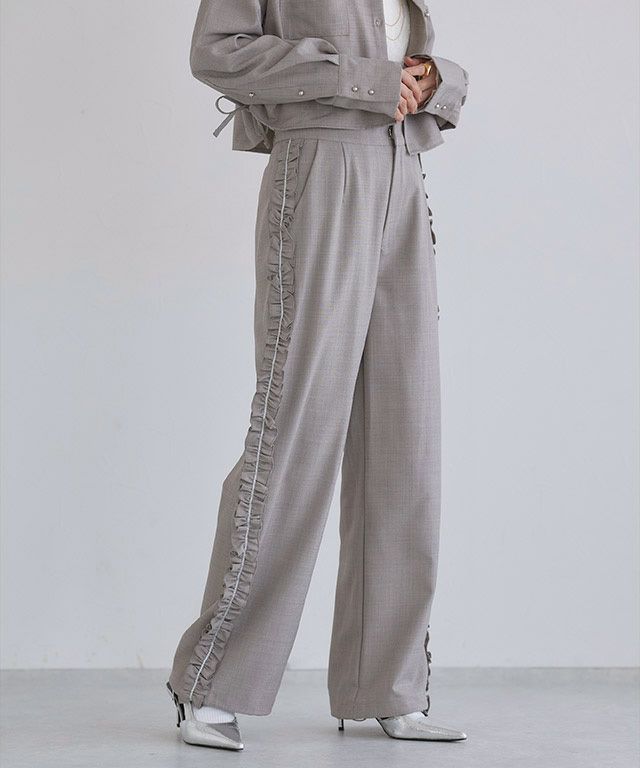 163cm / 杢グレージュ / M