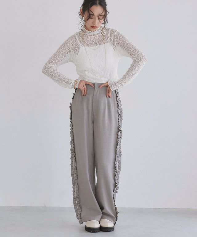 163cm / 杢グレージュ / M