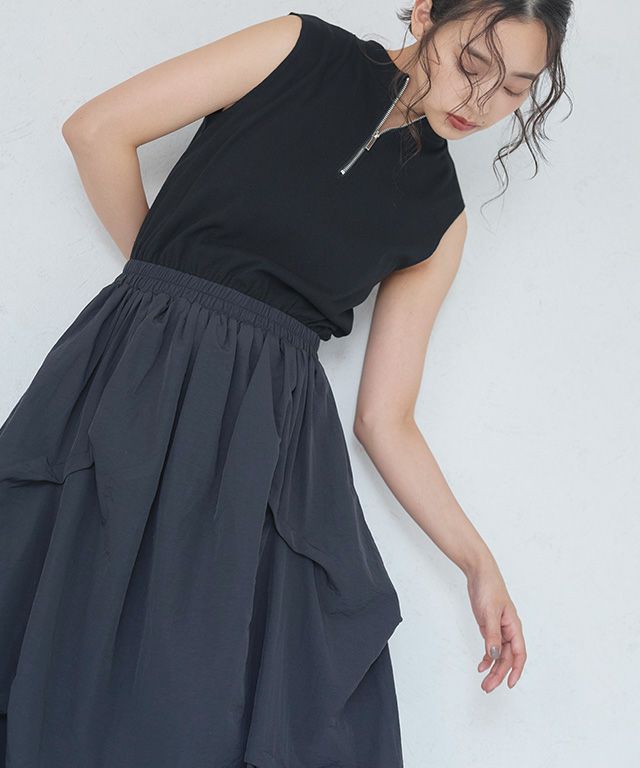 163cm / ブラック×ブラック / M