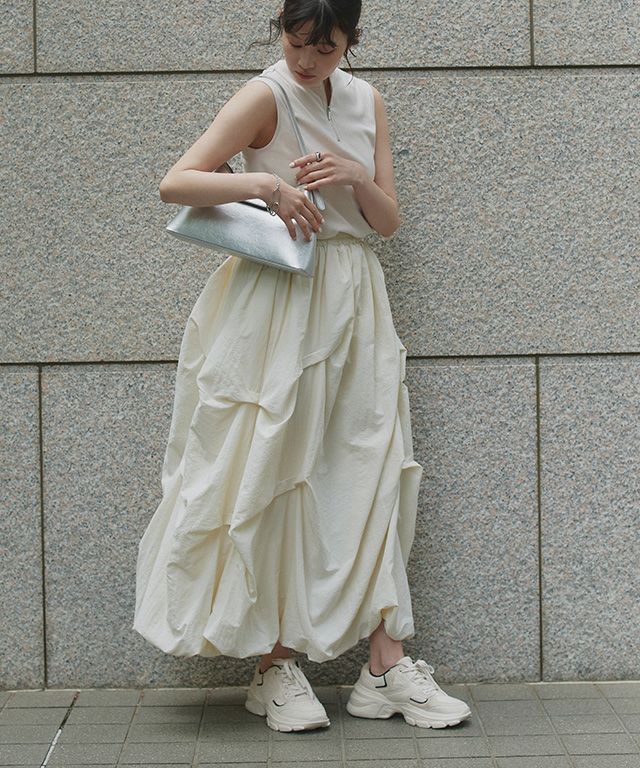 166cm / アイボリー×アイボリー / M