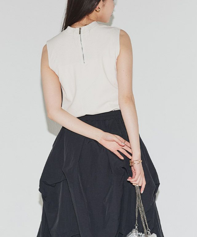 166cm / アイボリー×ブラック / M