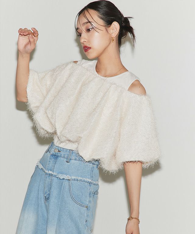 163cm / アイボリー / M