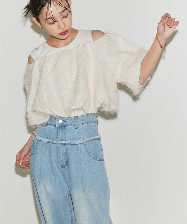 163cm / アイボリー / M