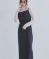 ドレープデザインキャミワンピース