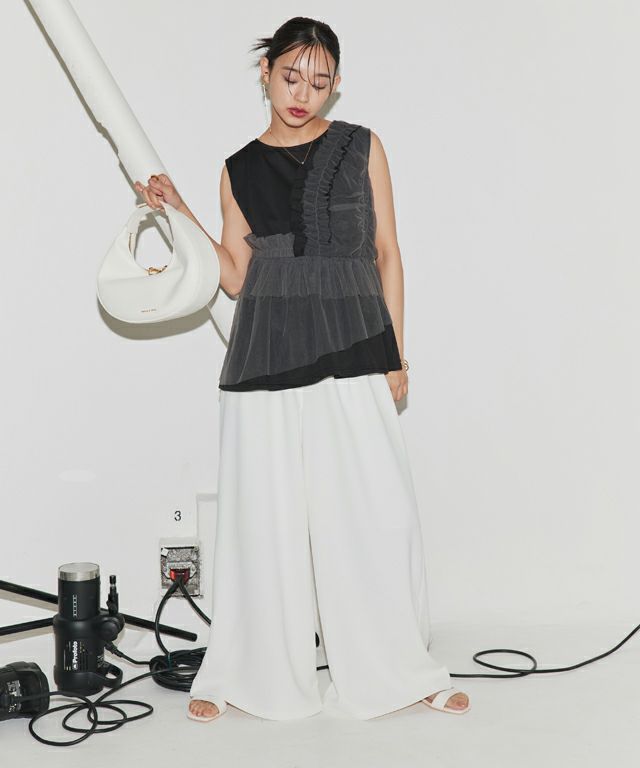 163cm / ブラック×グレー / M