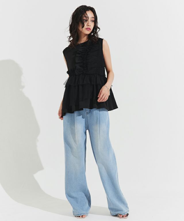 163cm / ブラック×ブラック / M