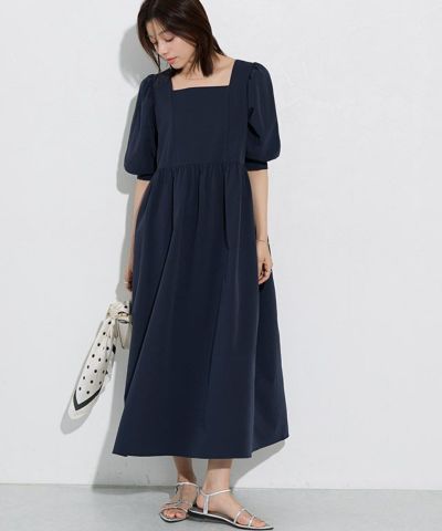 【一部予約】リップルパフスリーブワンピース[送料無料]