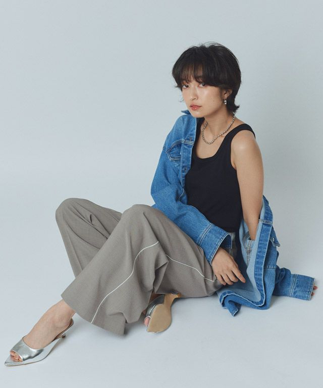 166cm / 杢グレー / M