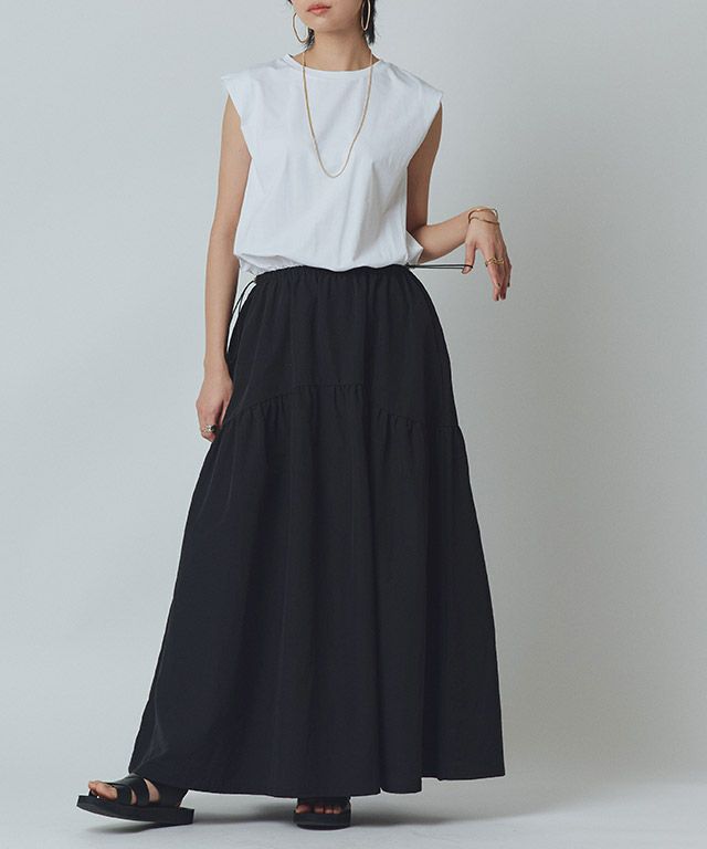 166cm / オフホワイト×ブラック / M