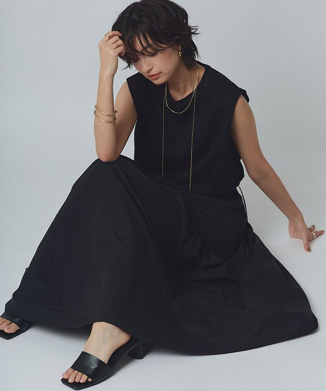 166cm / ブラック×ブラック / M