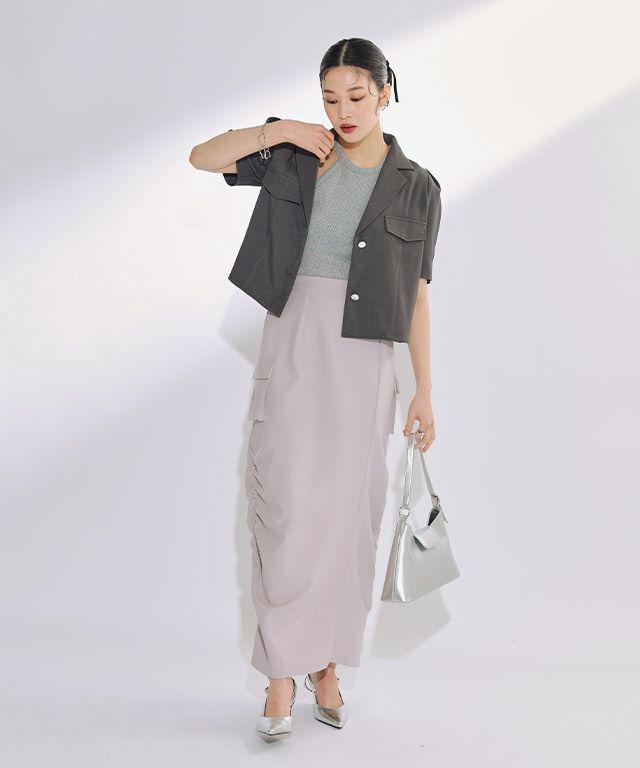 166cm / チャコール / M