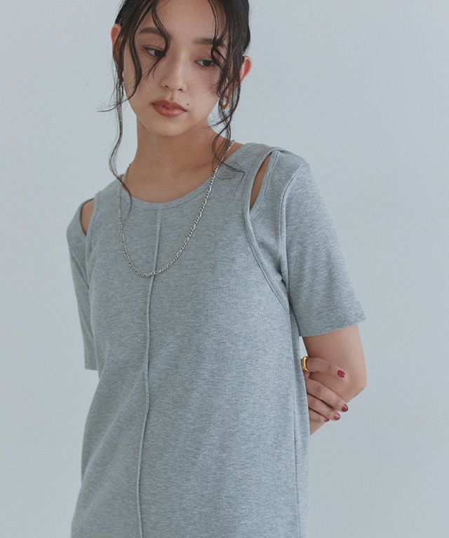 166cm / 杢グレー / FREE