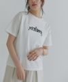 [ECLAM] コード刺繍ロゴTシャツ