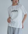 [ECLAM] コード刺繍ロゴTシャツ