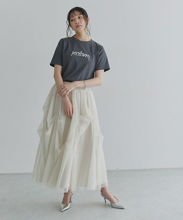 166cm /  チャコール×オフホワイト / M