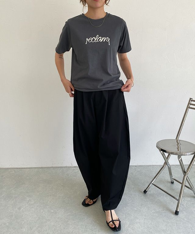 160cm /  チャコール×オフホワイト / M