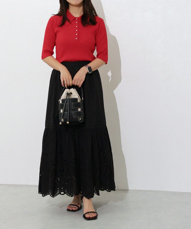 150cm / スタッズボタン / レッド / M