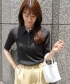 163cm / スタッズボタン / チャコール / M