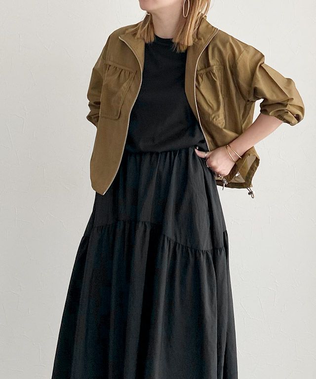 166cm / ブラック×ブラック＆キャメル / M