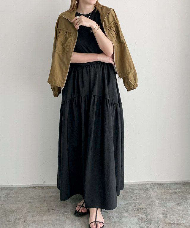 166cm / ブラック×ブラック＆キャメル / M