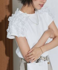 シアーフリルドッキングカットソー