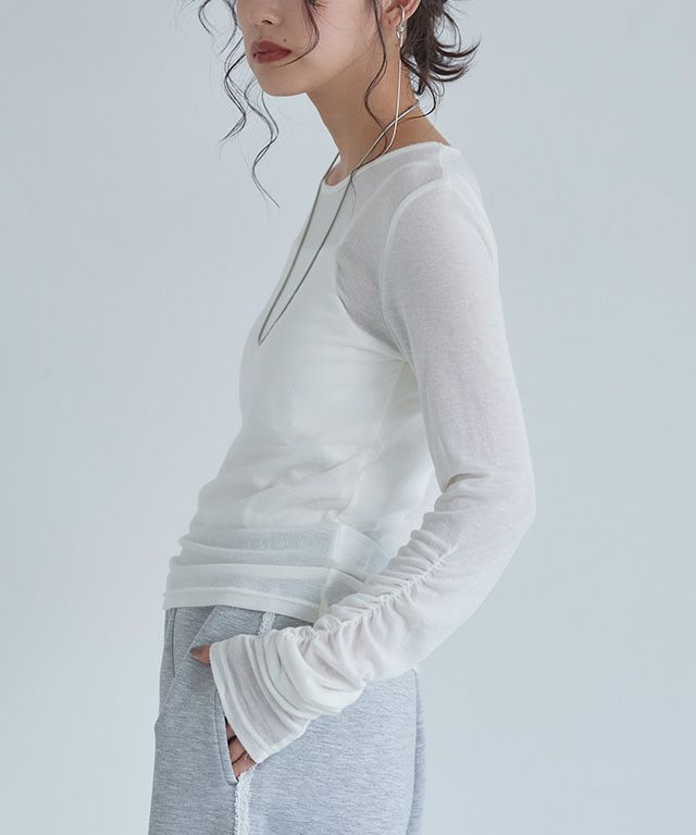 163cm / アイボリー / M