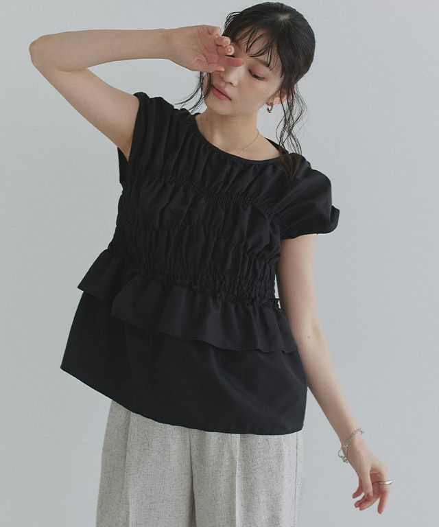 col pierrot Stand Collar ブラウス