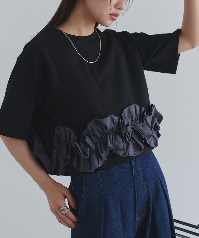 [ECLAM] フリルドッキングトップス