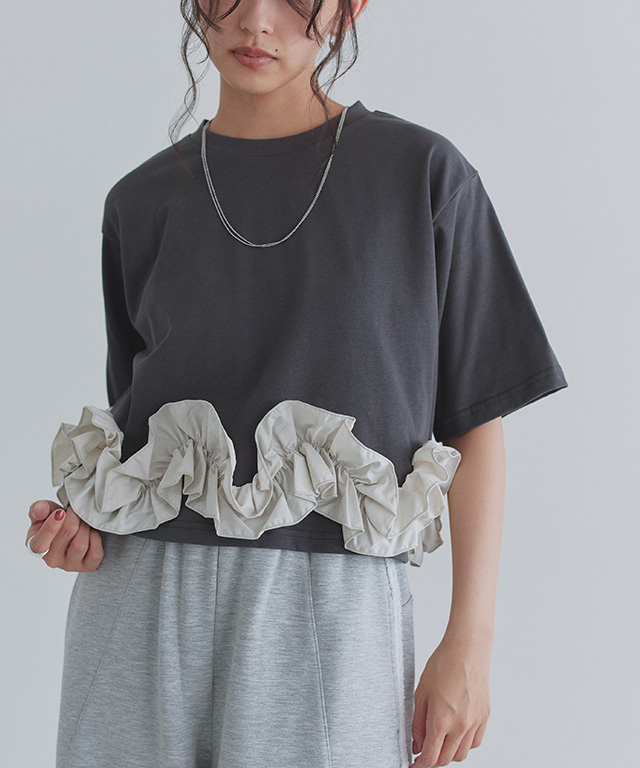 [ECLAM] フリルドッキングトップス
