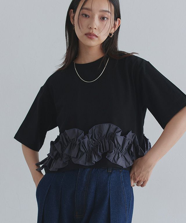 163cm / ブラック×チャコール / M